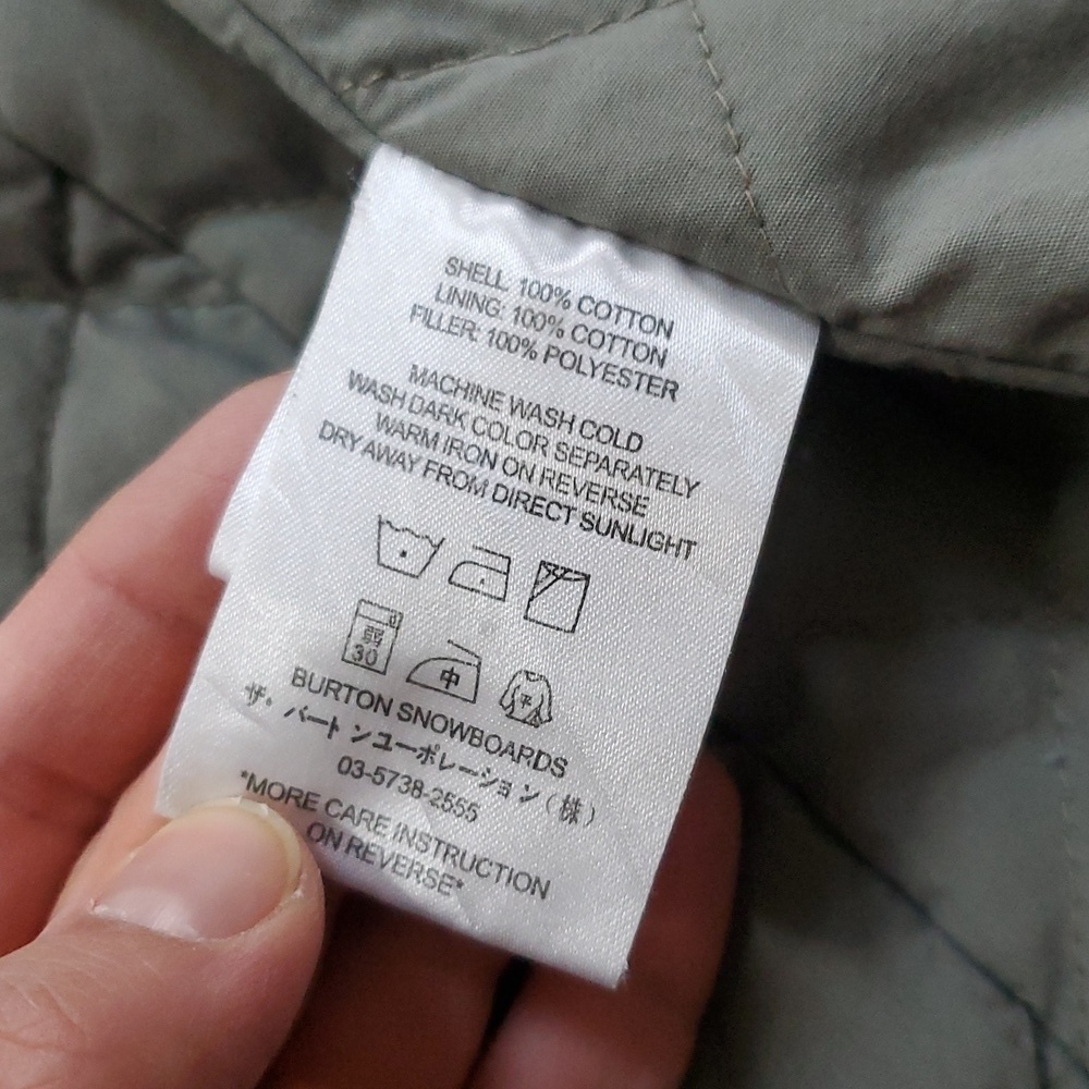 B by Burton green canvas military army parka - Picture 10 of 11